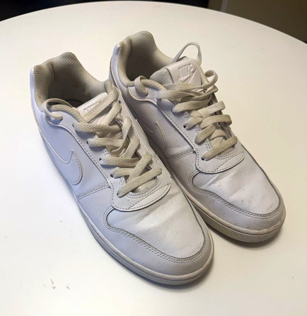 Nike Ebernon Low White Men's Sneakers Lace Up Low Top Rubber AQ1775-100 8.5